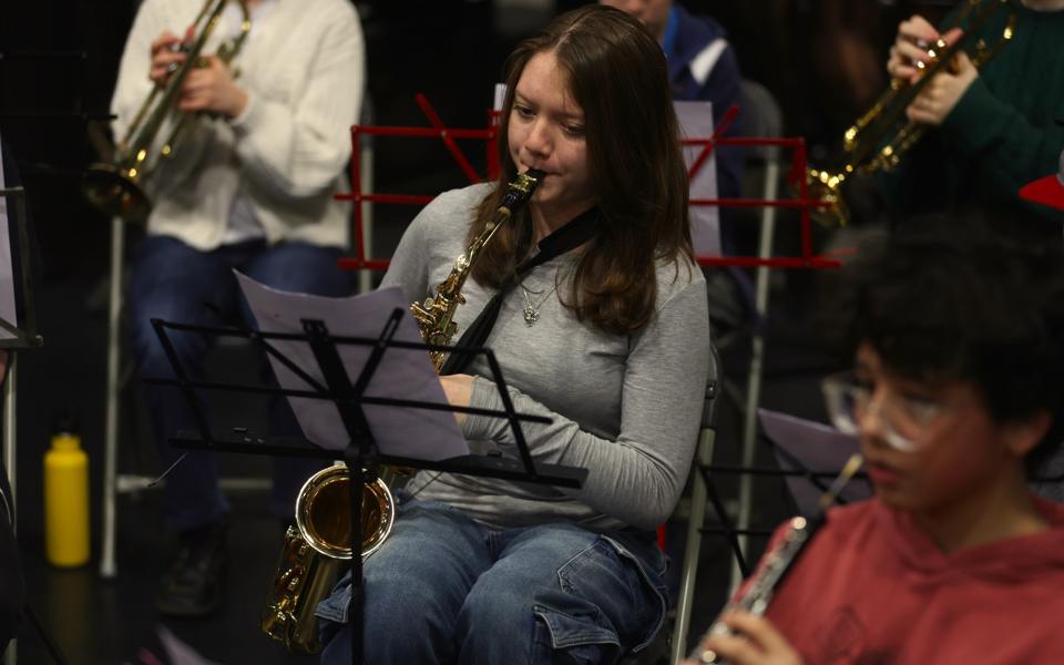 Focus on Saxophonist
