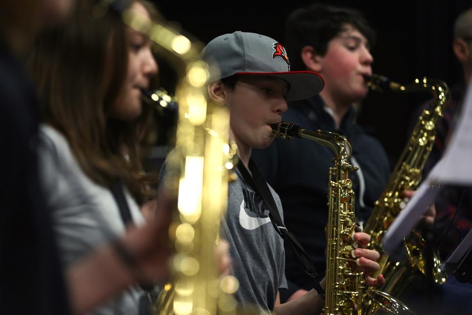 Group of Saxophonists