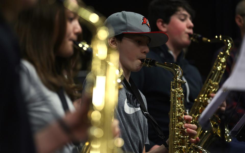 Group of Saxophonists