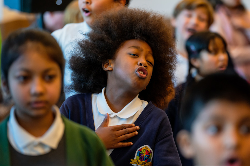 Spitalfields Music Primary Big Sing - Photo by James Berry (Spitalfields Music)