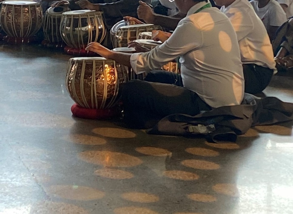 Tabla drums being played