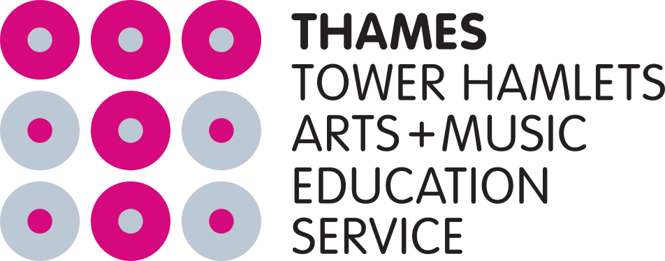 Logo for Tower Hamlets Arts and Music Education Service (THAMES)
